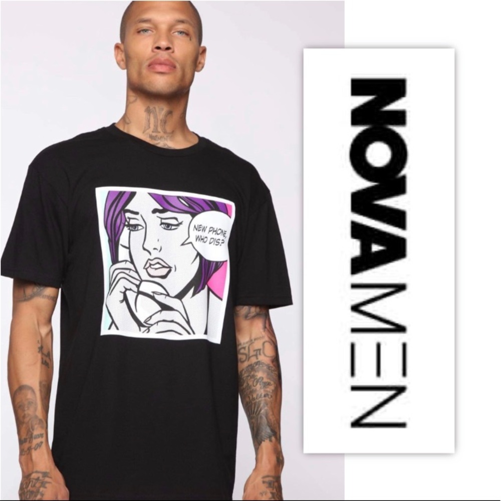 NOVA MAN New Phone Who Dis Short Sleeve Tee